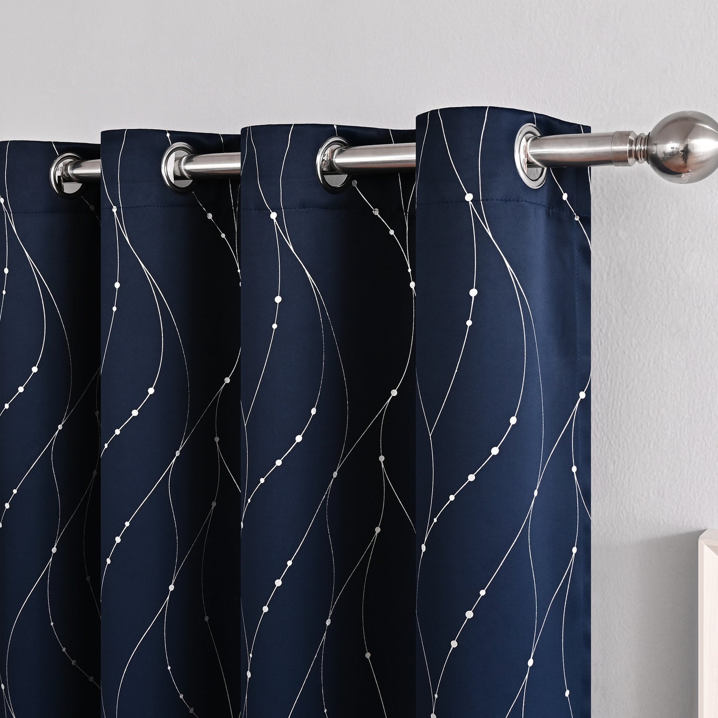 Modern Minimalist Blackout Curtains – Decorative Room Darkening Window Drapes