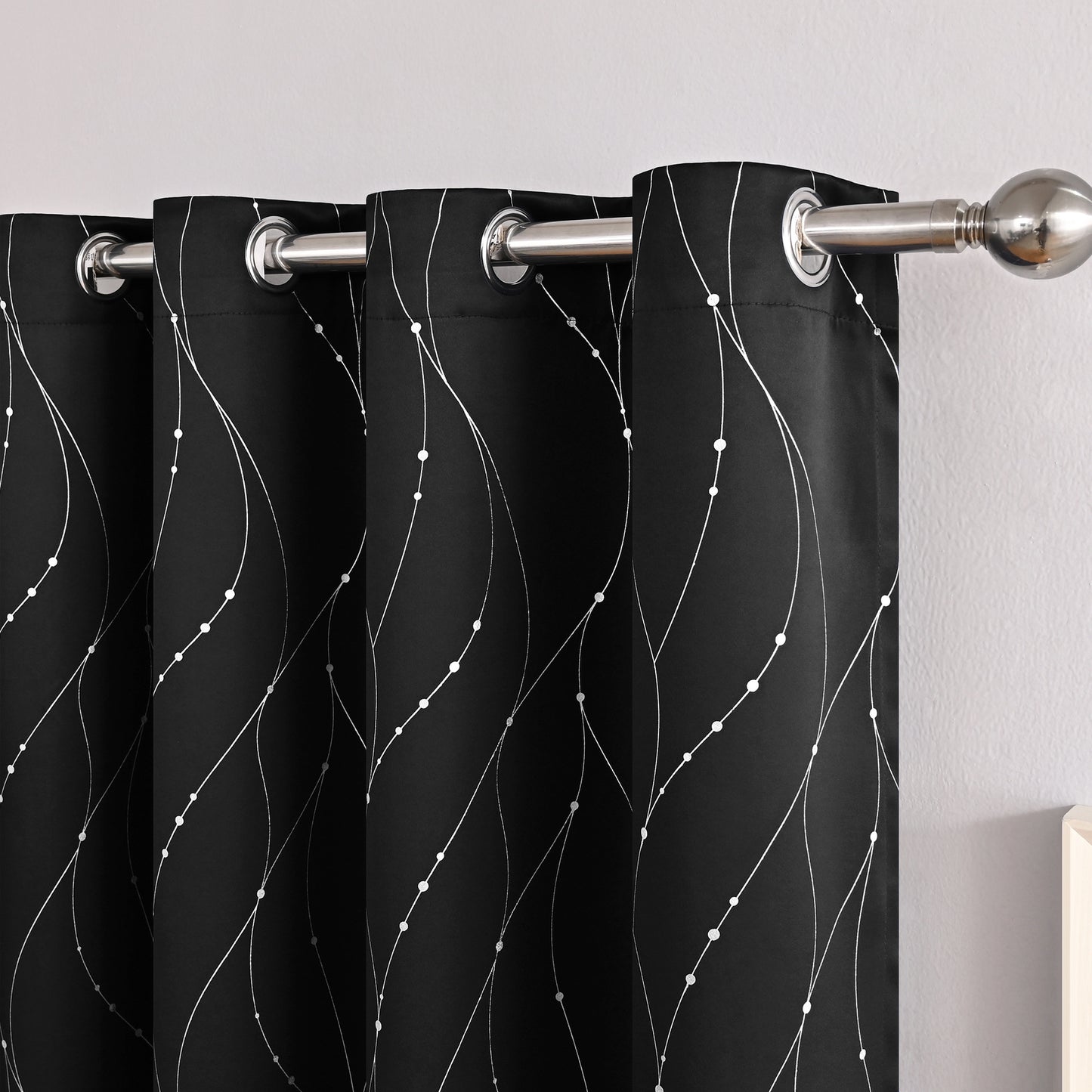 Modern Minimalist Blackout Curtains – Decorative Room Darkening Window Drapes