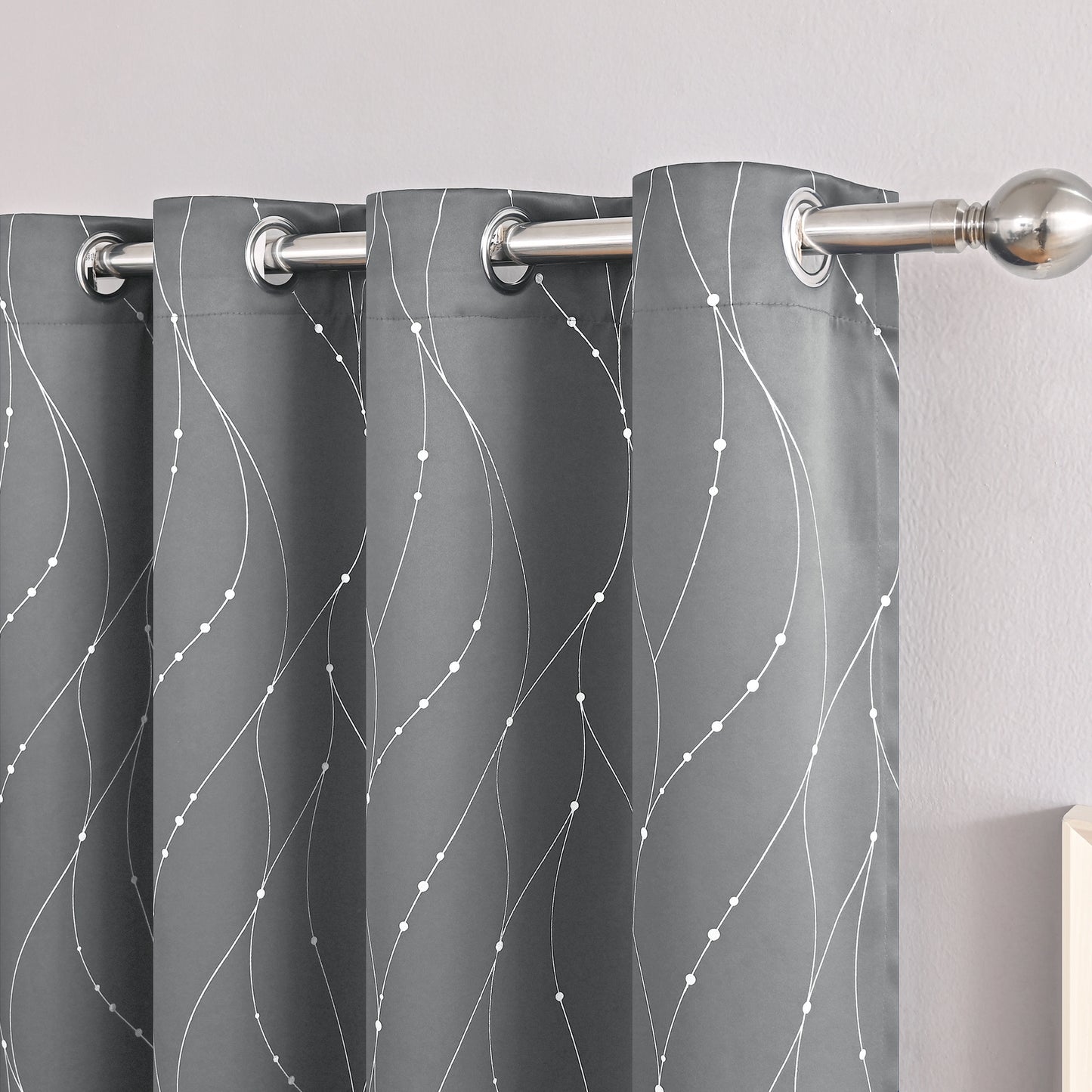 Modern Minimalist Blackout Curtains – Decorative Room Darkening Window Drapes