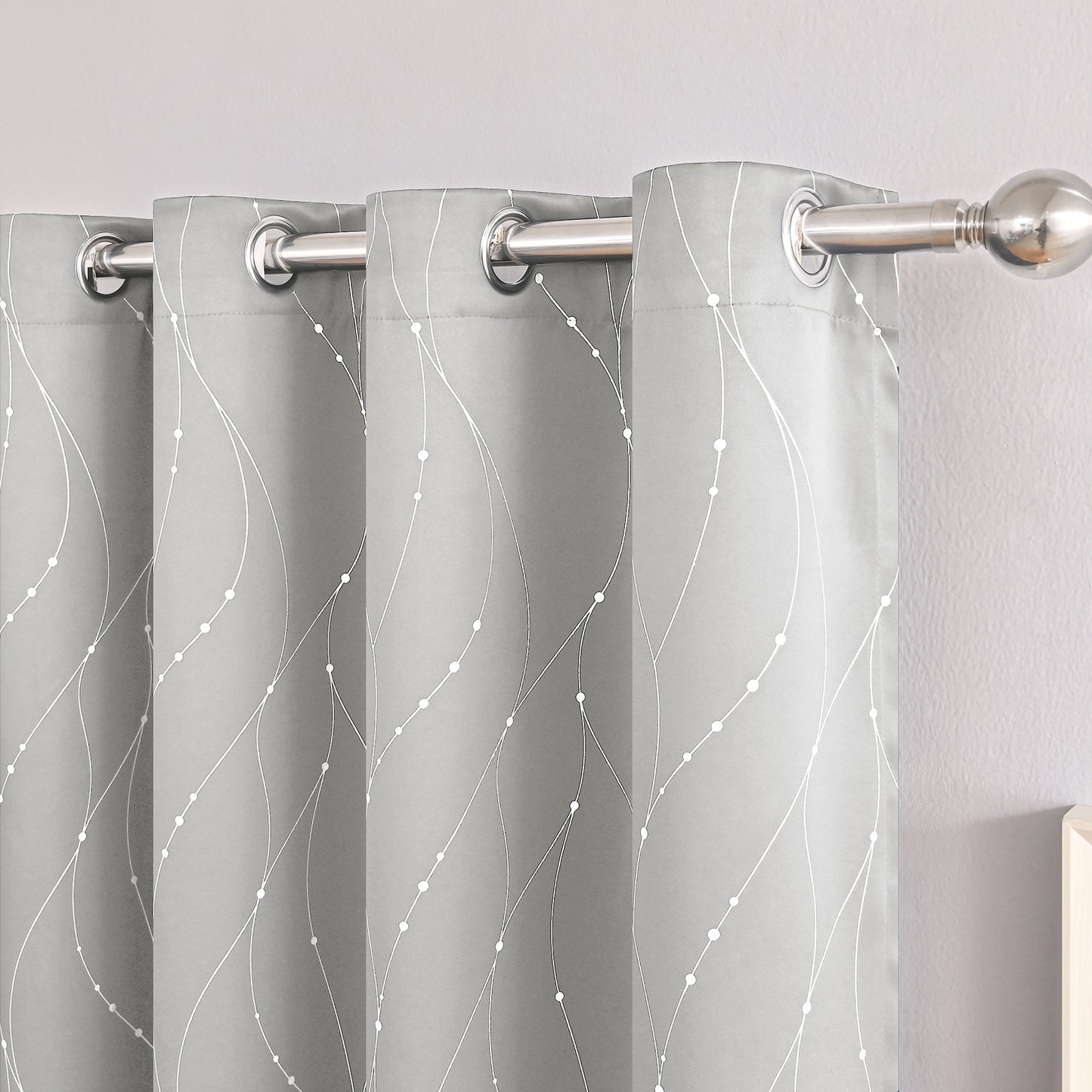 Modern Minimalist Blackout Curtains – Decorative Room Darkening Window Drapes